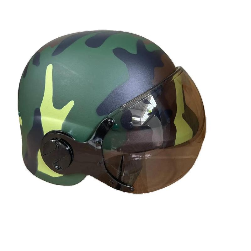 Mũ Bảo Hiểm màu rằn ri có kính -Freesize-2 màu lựa chọn- Nhựa cứng ABS