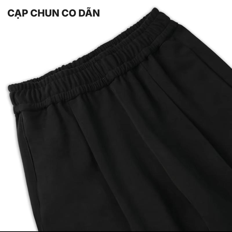 Quần nỉ ống rộng , Nỉ 2 DA cao cấp , thanh lịch basic sang trọng Nam Menswear Ong Pants Nhung 4