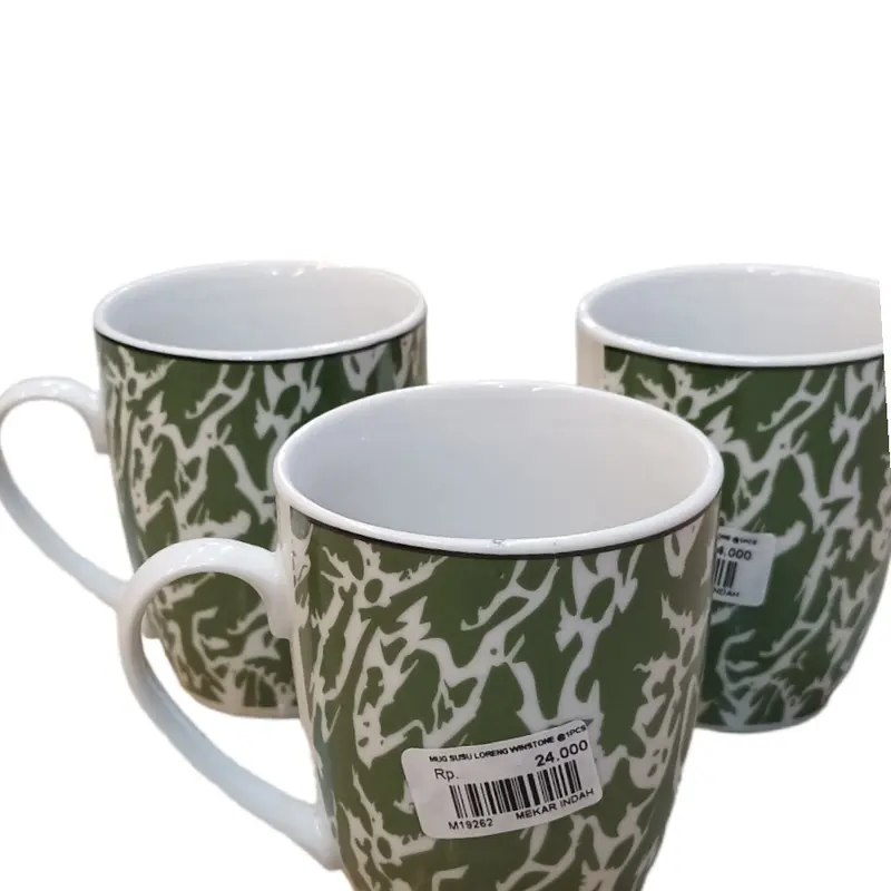 Mug marmer white & black gold 3