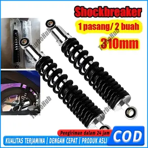 COD 2Pcs Shock Breaker Belakang 310mm Universal Motor Beban Berat Kualitas Racing / 2 Buah Sok Breker Semua Jenis Motor