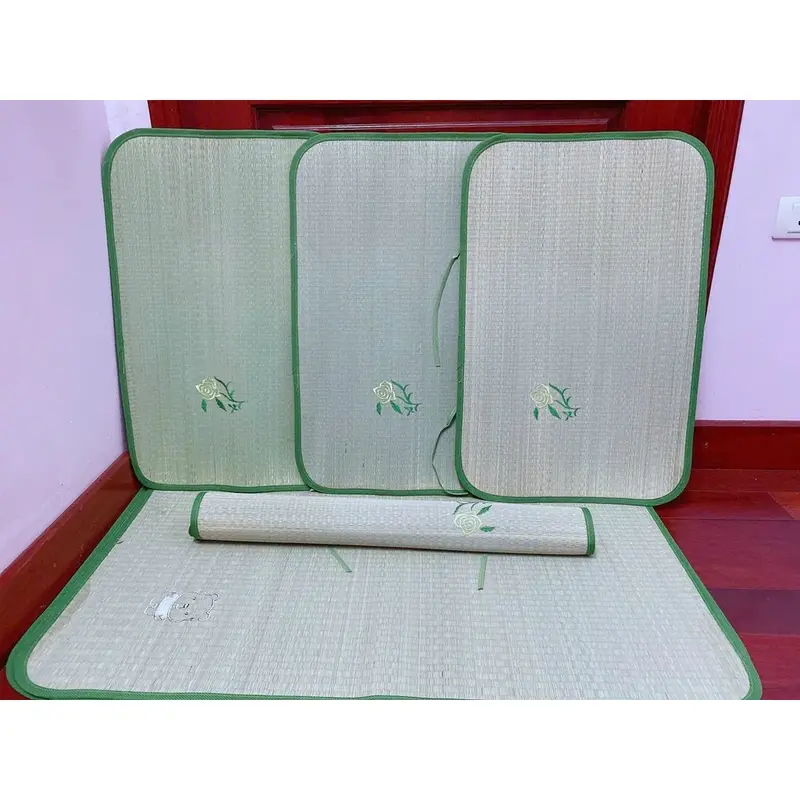 [Cói Đẹp]Chiếu Cói Mát Mùa Hè Cho Bé 2 Size To Và Nhỏ 8