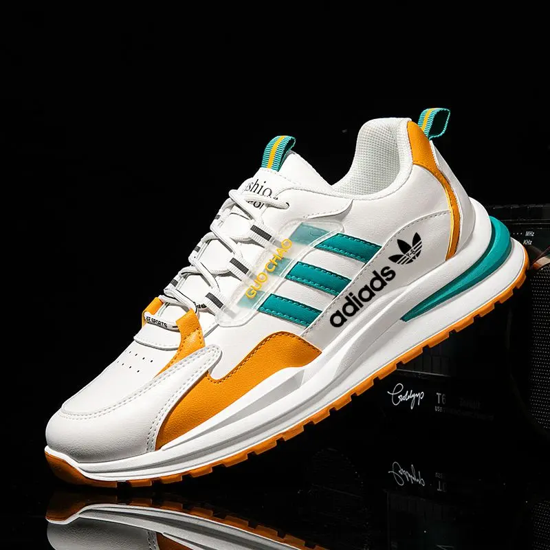 White shoes, American style, three leaves, non-slip, versatile