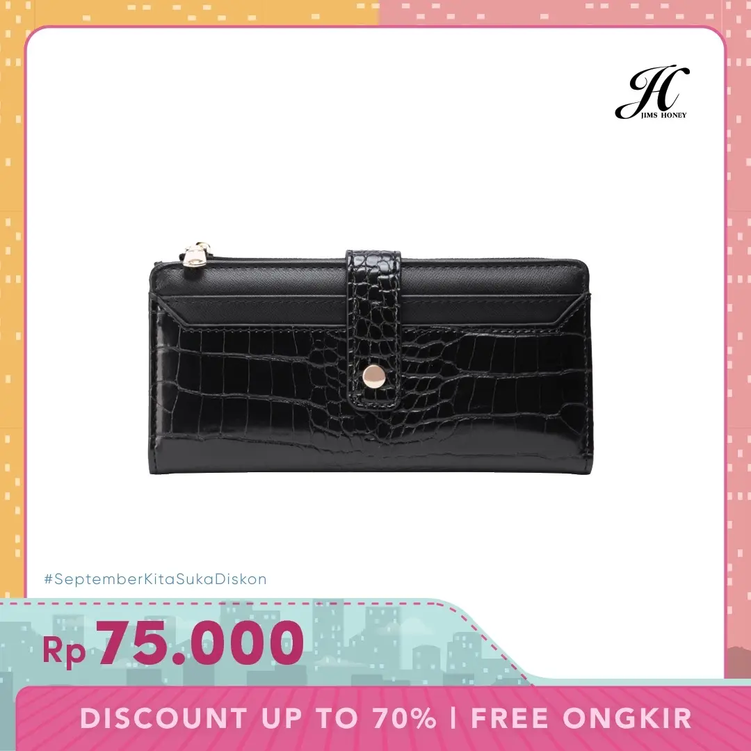 NICOLE WALLET JIMS HONEY DOMPET PANJANG WANITA CROCO BEST SELLER