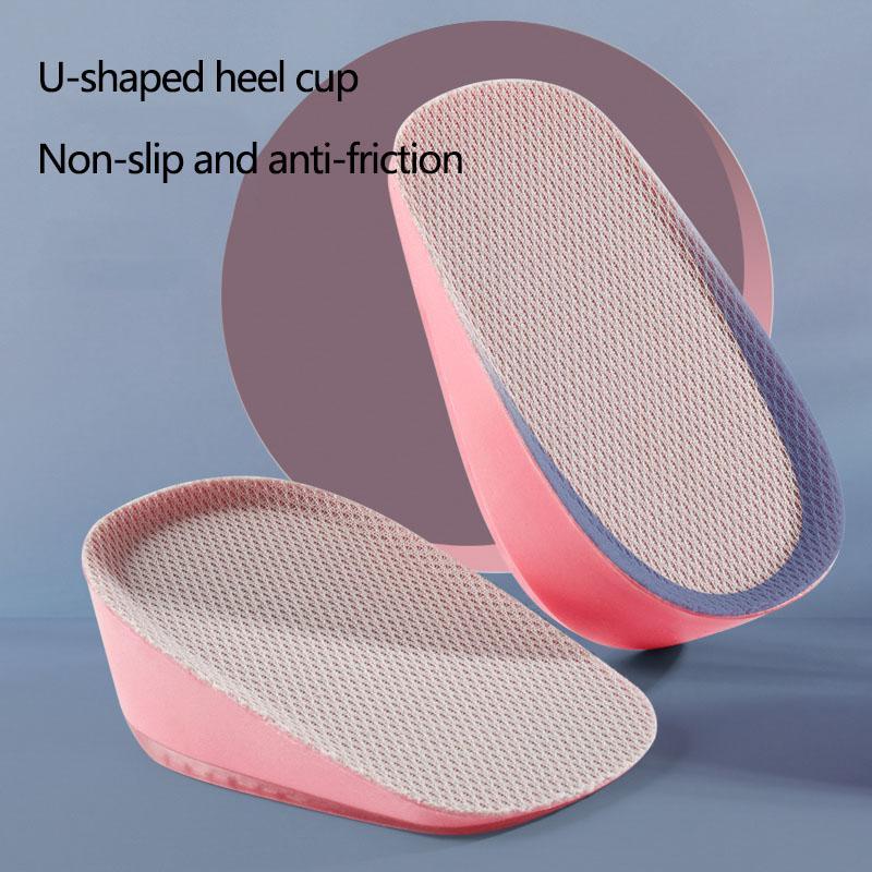 Silicone Height Increasing Insoles, 1 Pair Soft Elastic Breathable Comfortable Shoes Insoles, Invisible Half Pads for Women & Men 3