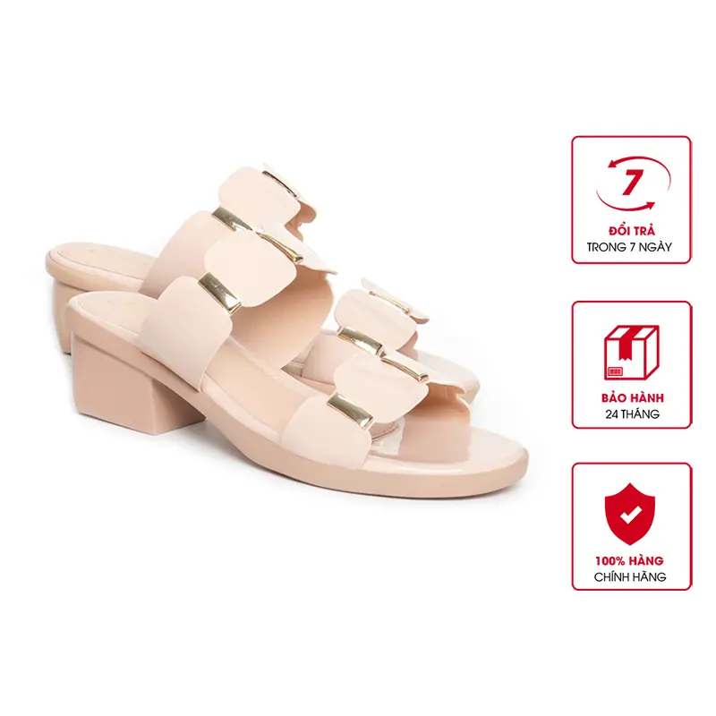 Dép Nữ Hanatabi Đế PU Siêu Nhẹ Cao 5cm Quai Nhị Có Khóa Bigsize (35-42) Mã HNDE3F780