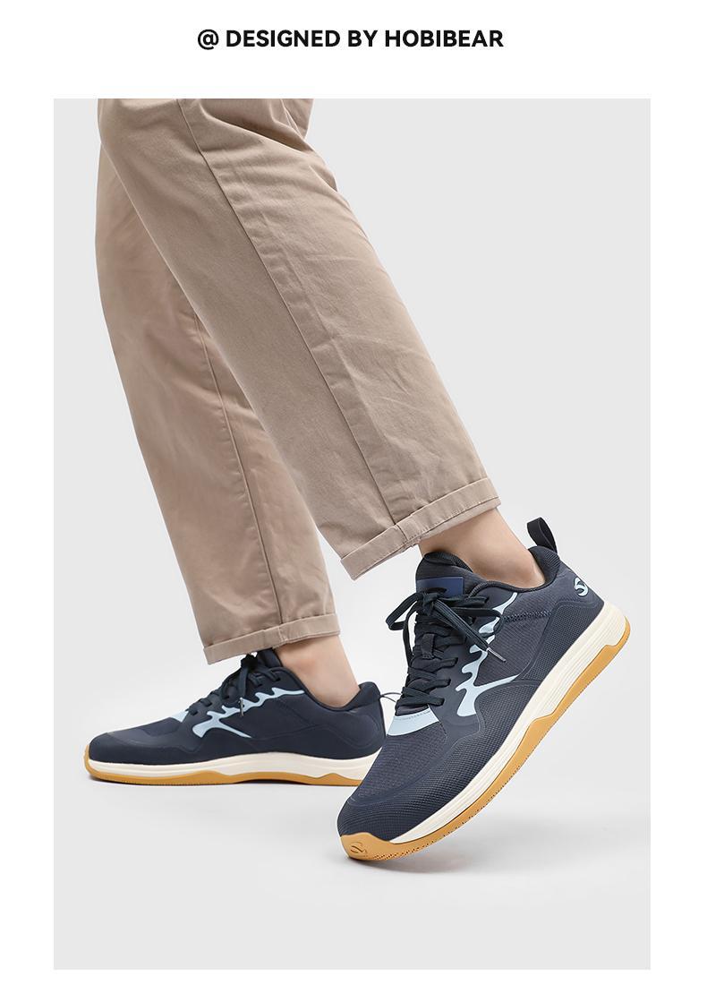 Product Introduction of HOBIBEAR Men's shoes, sports shoes, low cut men's single shoes, outdoor wide toe walking shoes, trendy running shoes 12