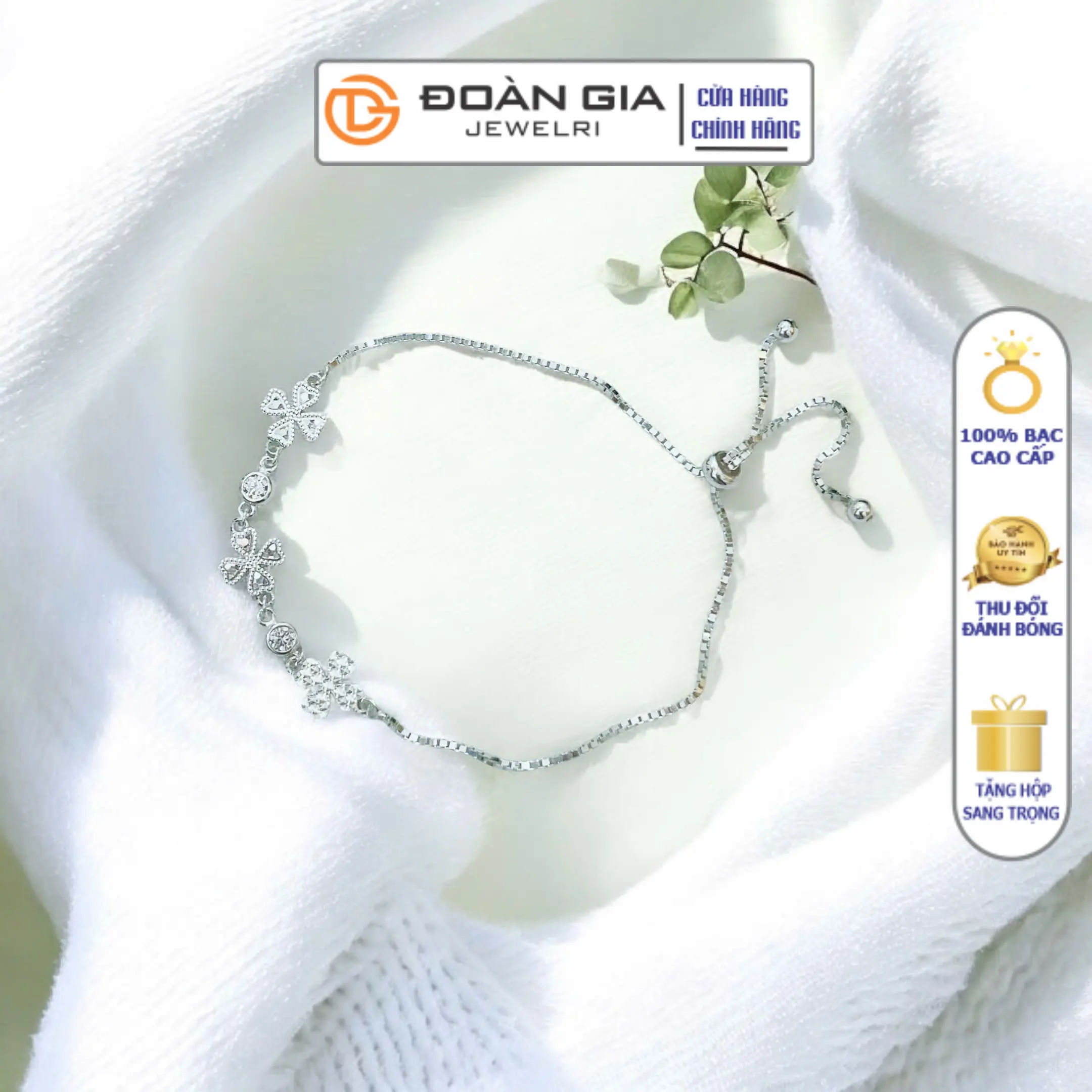 Lắc tay Bạc Ý cao cấp Ý  TNT352 - Đoàn Gia Jewelri