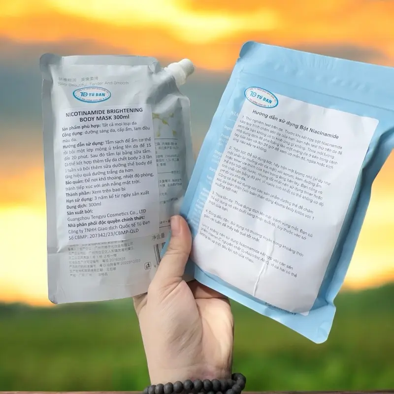 Sản phẩm kem ủ trắng NICOTINAMIDE 300ml & Bột Niacinamade 100g nội địa trung - Tú Đan Dưỡng da trắng sáng 3