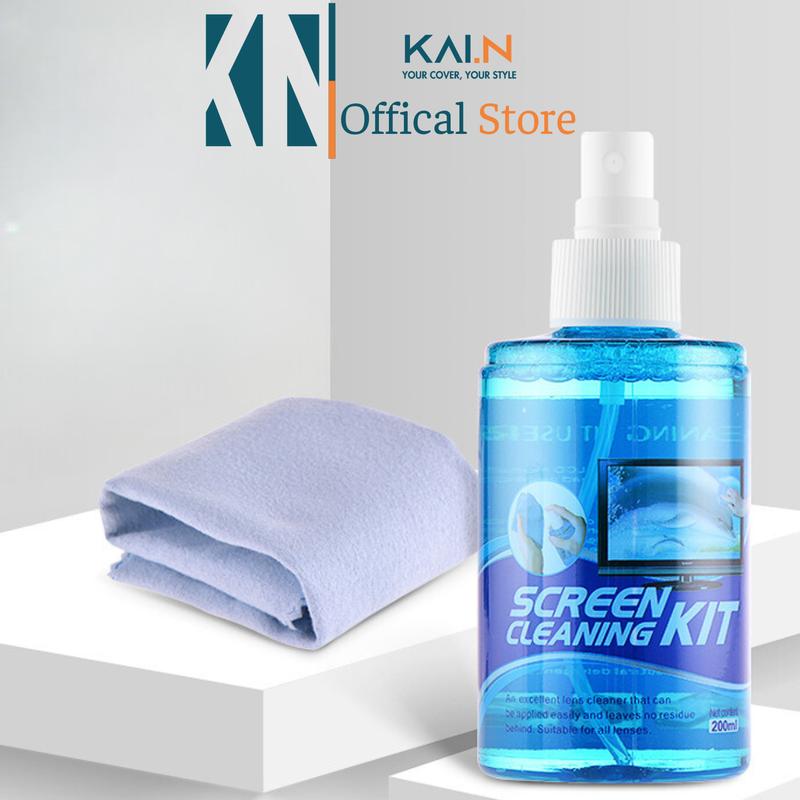 Dung dịch Vệ Sinh Màn Hình Macbook Kai.N Screen Cleaning Kit 200ml Kháng Khuẩn Điện Thoại / Máy ảnh / Đồng Hồ / Laptop - HÀNG CHÍNH HÃNG Camera Không Dây