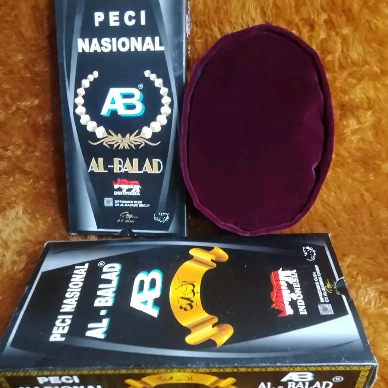 kopiah peci songkok al balad cap badak merah murah
