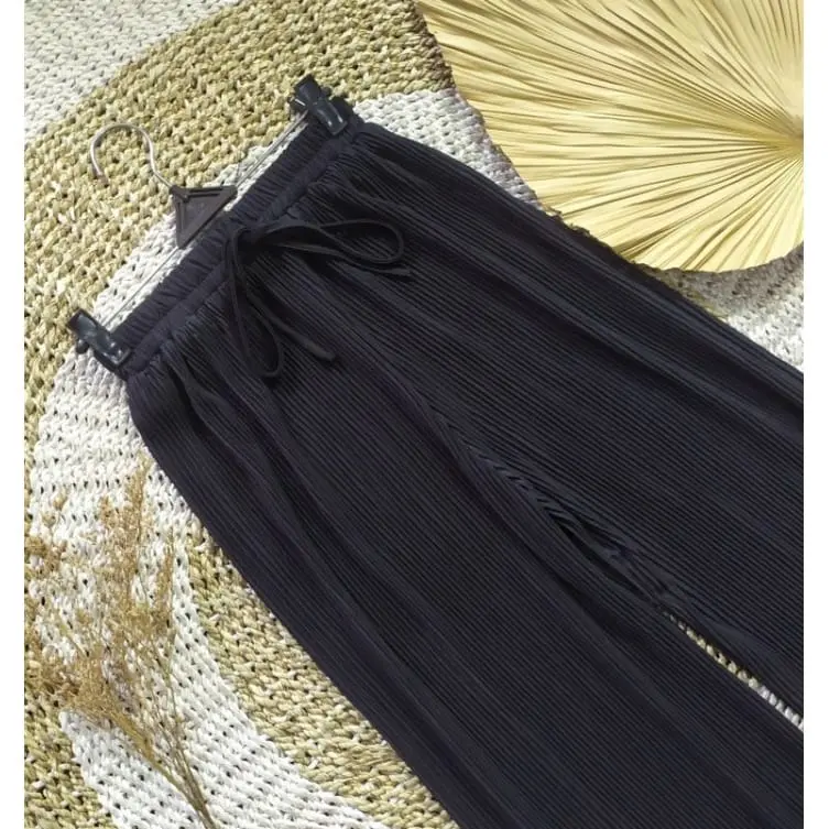 BIG SALE.!! KULOT PLISKET LIDI HIGHWAIST  50 RIBU DAPAT 4 PCS Celana Bawahan panjang Wanita Rib 3