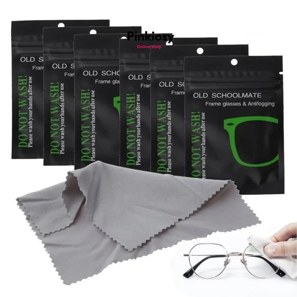 Khăn Lau Mắt Kính Điện Thoại Bằng Sợi Da Microfiber Chống Sương Mù Tiện Lợi Nhung Voi