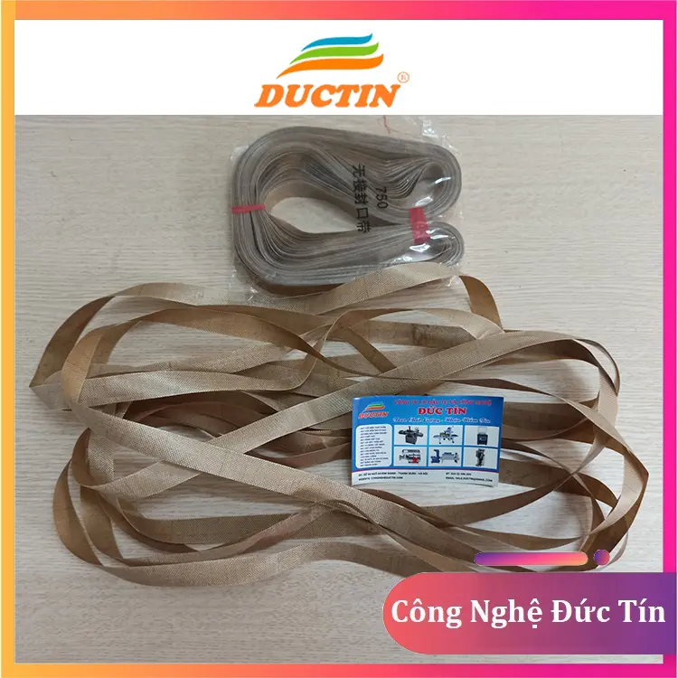 Combo 10 dây vải chịu nhiệt Đức Tín dùng cho máy hàn máy hàn miệng túi liên tục FR900, LD900, FR770, SF150