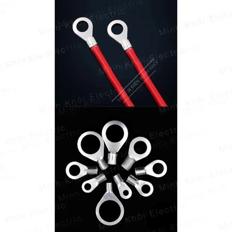 Hộp cos nhiều cỡ, thiết bị đầu cuối, kèm kìm xanh bấm cos, tuốt dây điện (100% đồng chất lượng cao) 7