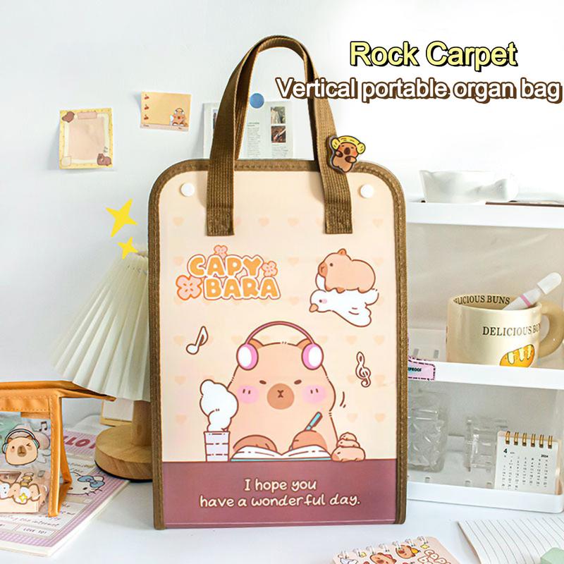 Product Introduction of Túi Đựng Hồ Sơ Mở Rộng Capybara, Hàng Mới Về, Phân Loại, Dung Tích Lớn, Thích Hợp Đựng Giấy Kiểm Tra, Không Thấm Nước, Túi Đựng Tài Liệu Cầm Tay Thích Hợp Cho Học Sinh Nam Bag 18