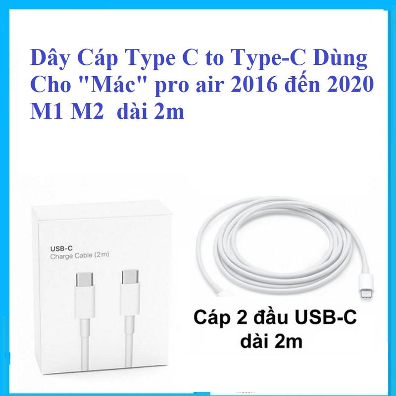 Dây sạc , Dây Cáp Type C to Type-C dùng cho p.r.o / a.i.r 2016 đến 2020 M1 M2 dài 2m