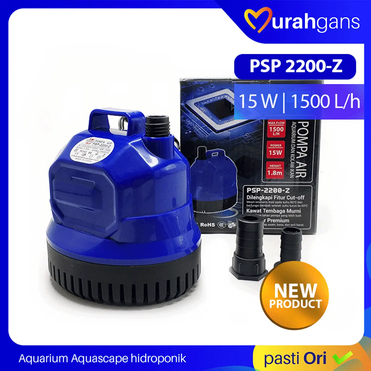 Pompa Aquarium Celup KANDILA PSP 2200 Z Low Watt Promo