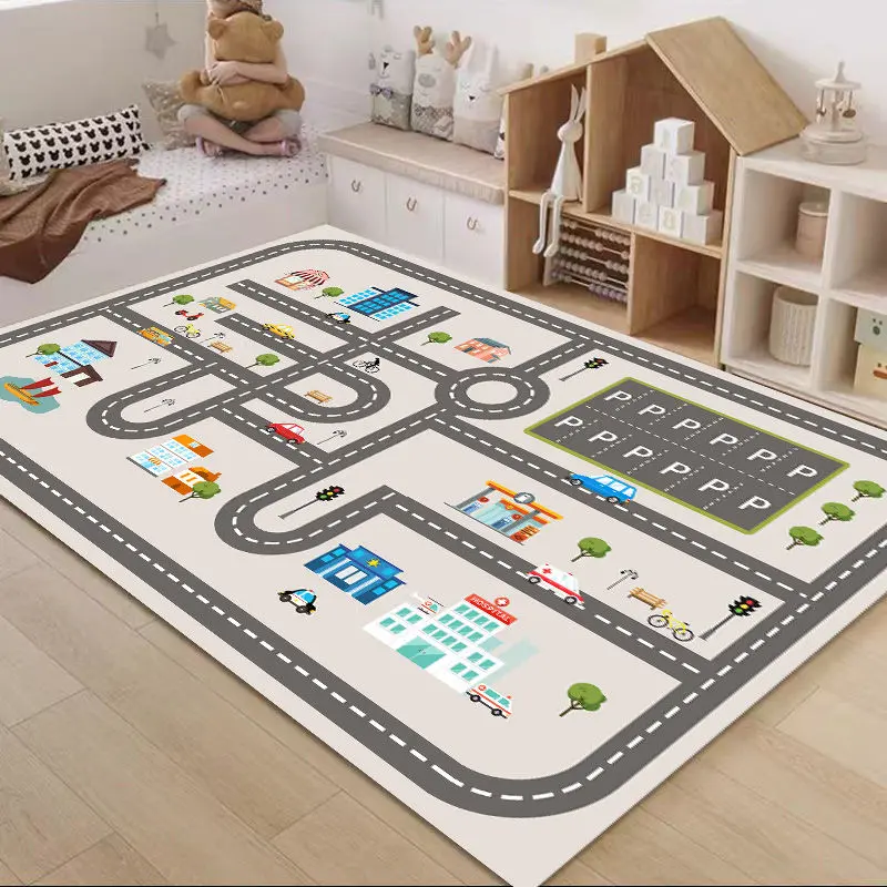 2025 Floor Mat Reading Area Carpet Bedside Bedroom Crawling Floor Mat Bedroom Room Study Table Living Room Computer Chair Mat Silicone Antislip Dornier Carpet