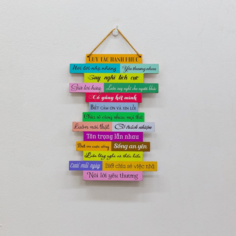 [Size 28,38cm] Bảng Gỗ chủ đề Gia Đình Trang Trí Phòng Ngủ, Phòng Khách, Phòng Bếp, Decor Phòng, Treo Tường từ nhà Bách Mộc