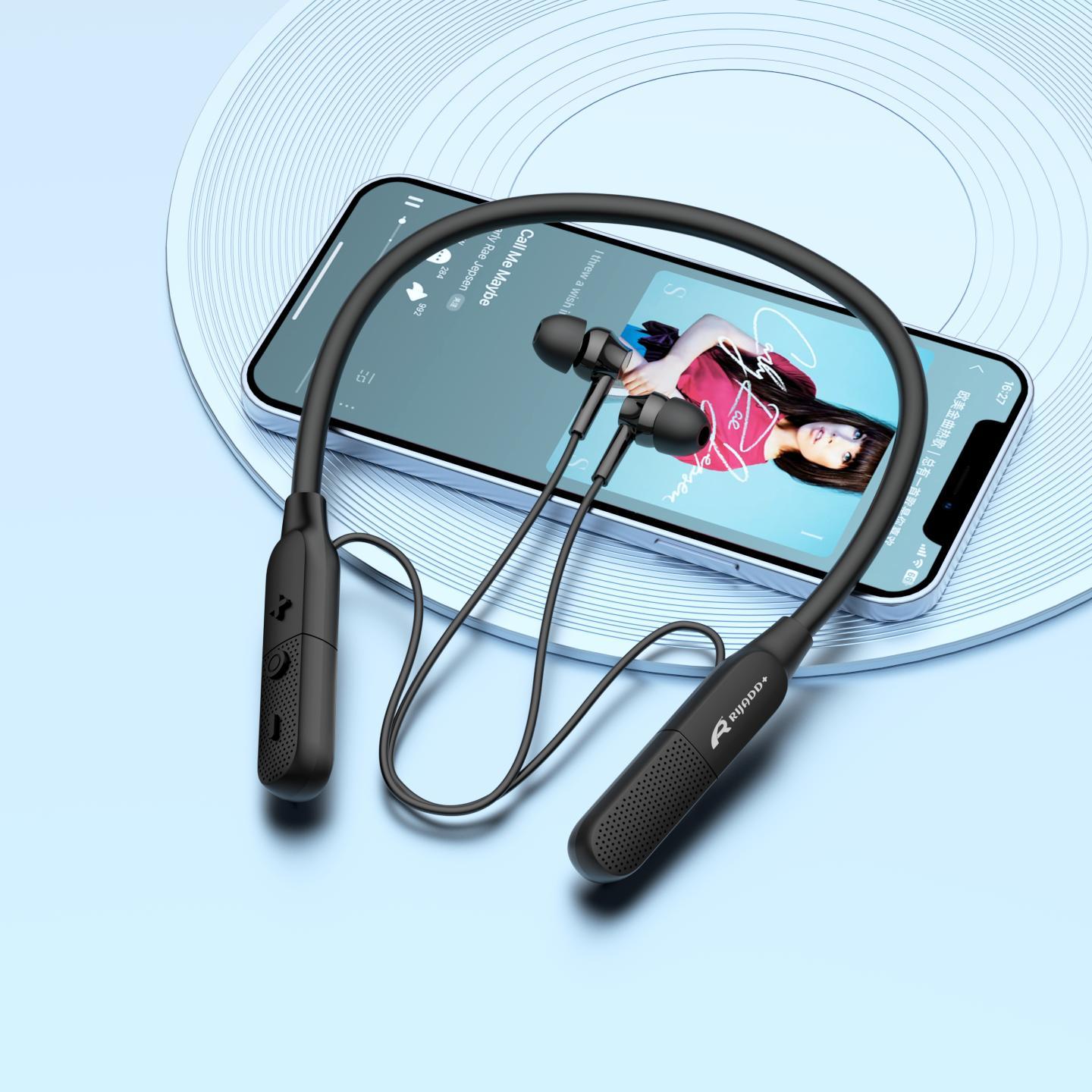 RG-C01 หูฟังแบบสายคล้องคอ, การโทรที่ชัดเจน, ENC, บลูทูธ 6.0, สเตอริโอ HIFI, แบตเตอรี่ 25 ชั่วโมง, เห