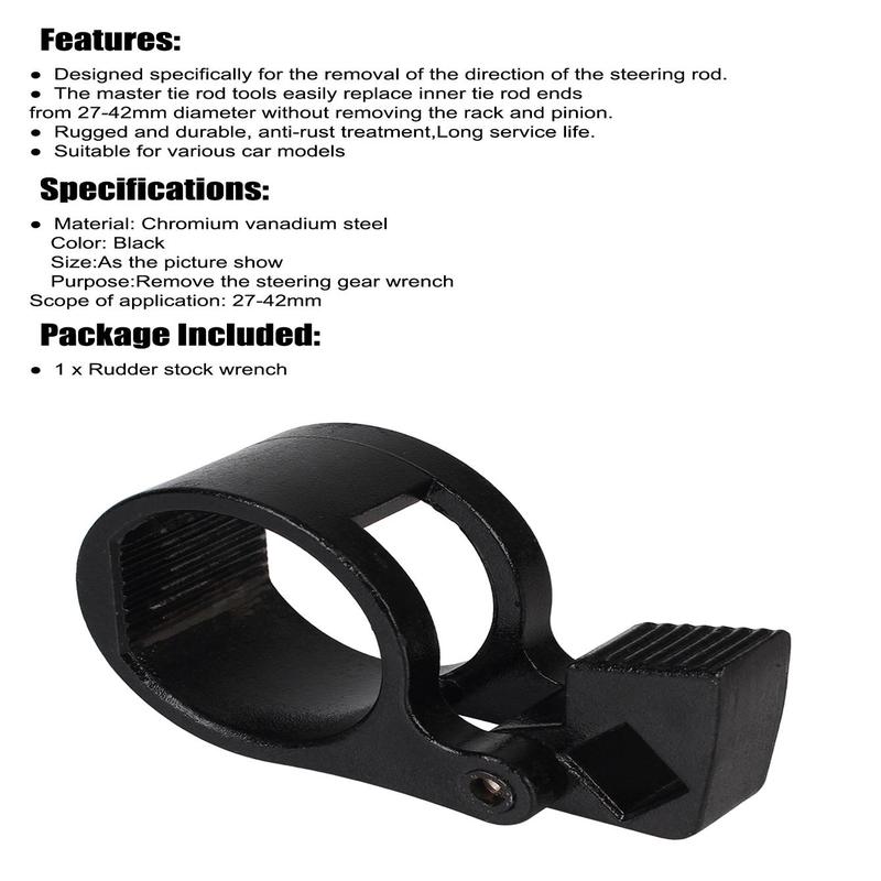 Product Introduction of Universal Auto Repair Tool, Anti-slip Rudder Stock Wrench for Car Truck, Steering Rods Removal Tool 8