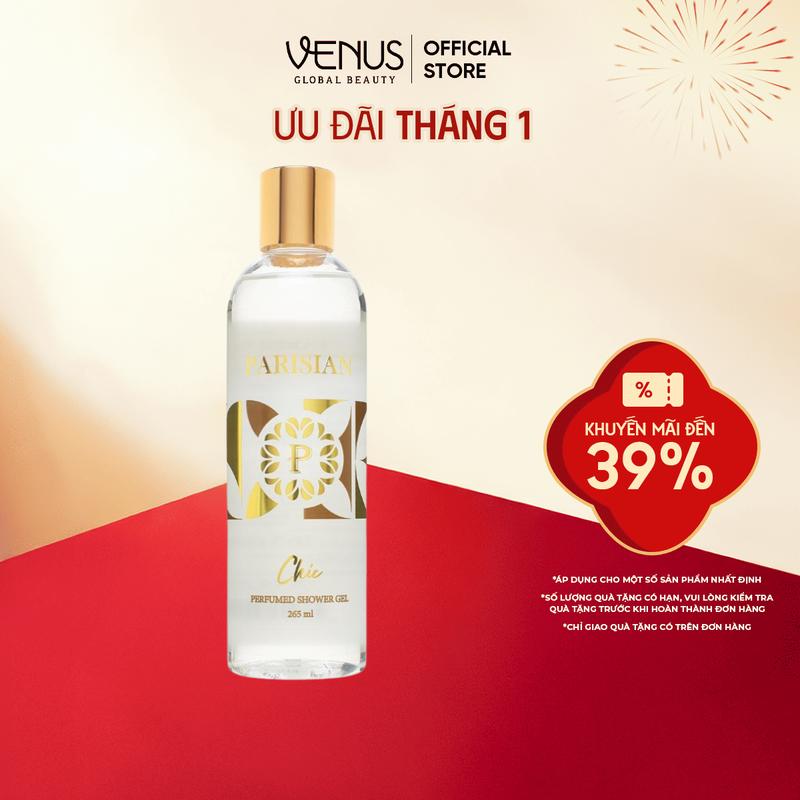  Sữa Tắm Hương Nước Hoa Nữ Gennie Parisian 256ml Dưỡng Da Ẩm Mịn Hương Thơm Ngọt Ngào Quyến Rũ 