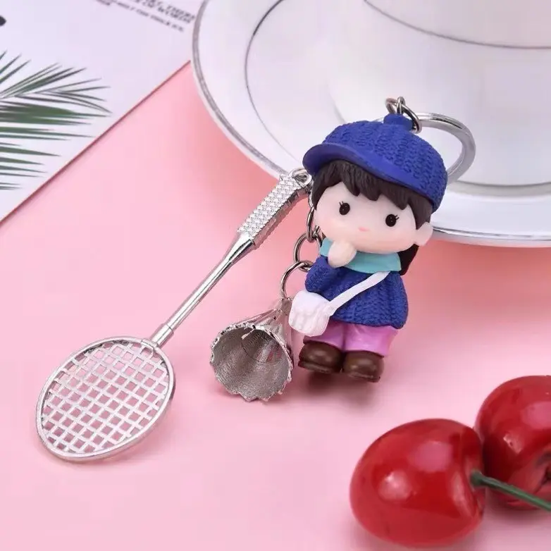 Móc khóa cầu lông siêu dễ thương 4