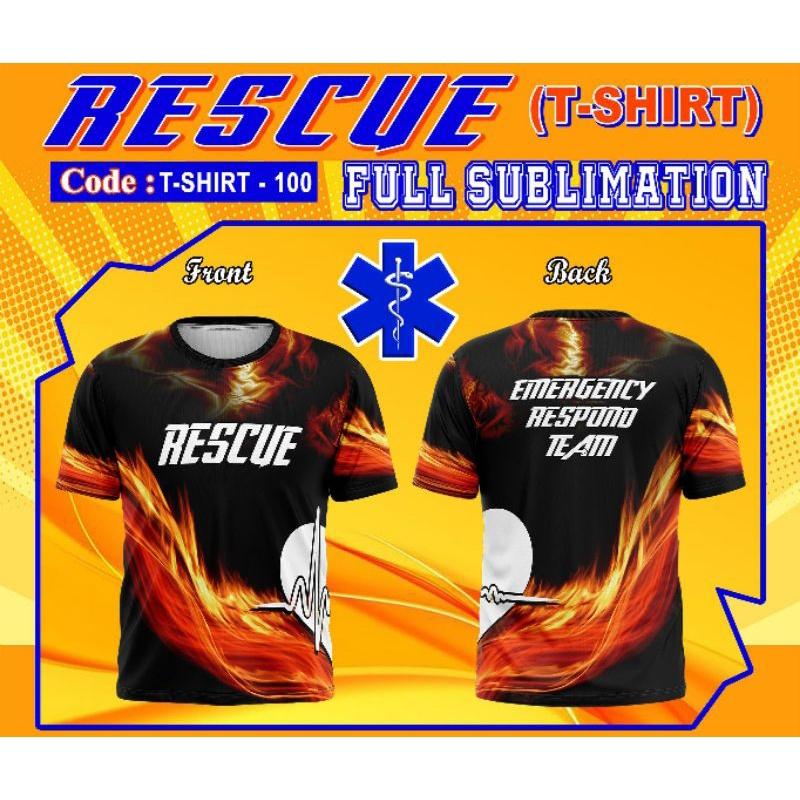 RESCUE team tshirt full sublimated - tshirt for men - TikTok Shop ...