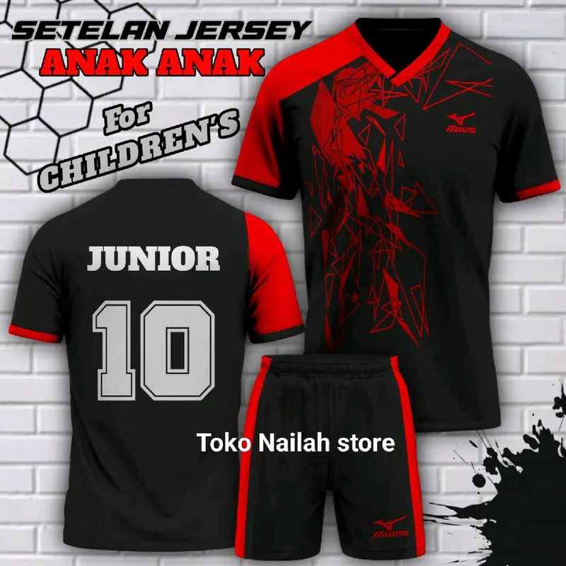 CUSTOM ANAK GRATIS SABLON NAMA NOMOR baju bola anak anak wanita pria baju bola baju futsa baju seragam terbaru baju olahraga baju bola sepak Nyaman Set 3