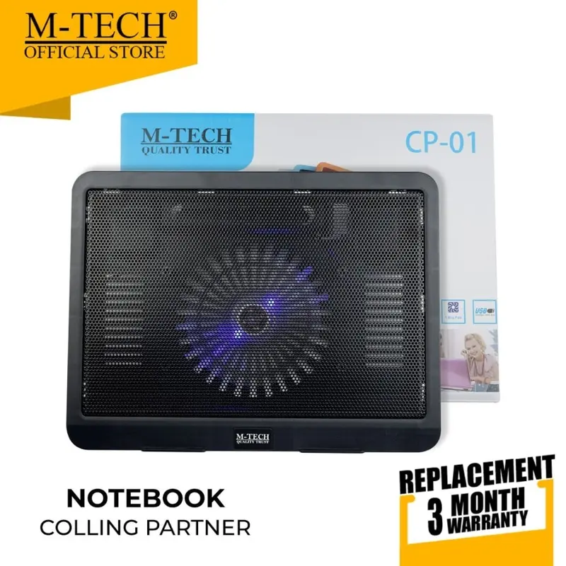 Cooling Pad M-Tech CP 01 Coller Pad Pendingin Notebook 4