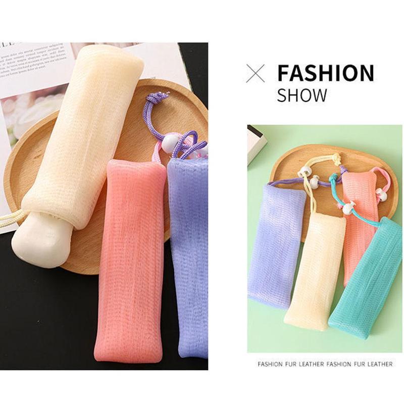 Product Introduction of ตาข่ายตีฟองสบู่, หลายชั้น, สำหรับทำความสะอาดใบหน้าและร่างกาย, ฟองตาข่ายโฟม, พร้อมกระเป๋าบับเบิ้ล, H6H5 และ H5Y4 31