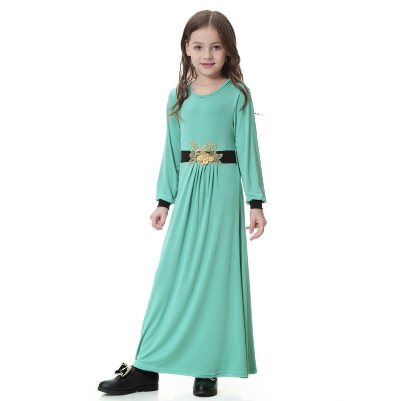 Product Introduction of 4-16 years old Muslim Girl Skirt Set Muslim Girl Long Dress Set Muslim Girl Clothing Girl Batman Skirt Set Children's Clothing South East Asia Girl Long Dress Dress 12