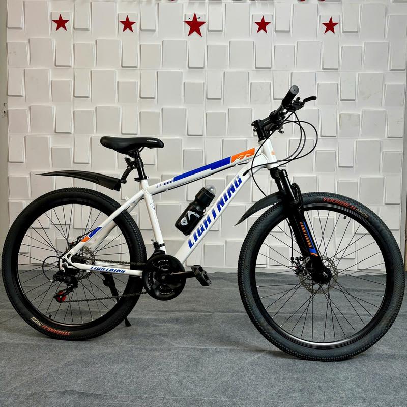 Xe đạp thể thao  khung thép các bon, bộ chuyển dộng  21 tốc độ , đùi đĩa 3 tầng, chống gỉ, phanh đĩa cơ tản nhiệt, độ bám tốt an toàn khi phanh gấp Sports Gắn Xe Đạp