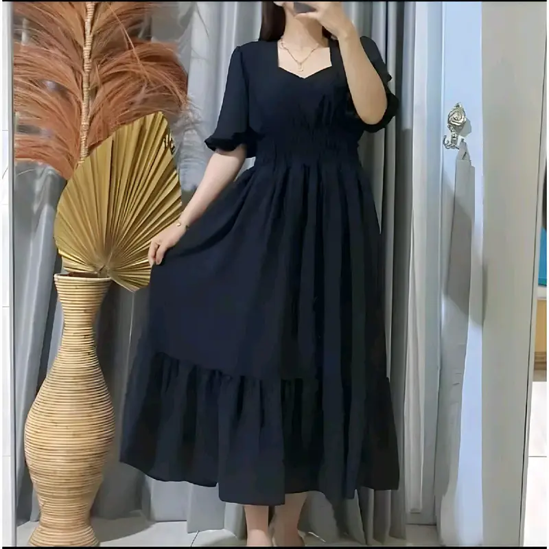 dress pelakor cringkle premium- dress fuji 0