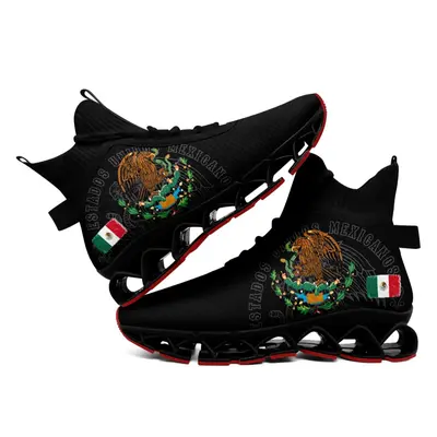 Mens Mexican Flag and Eagle Print Shoes TikTok Shop
