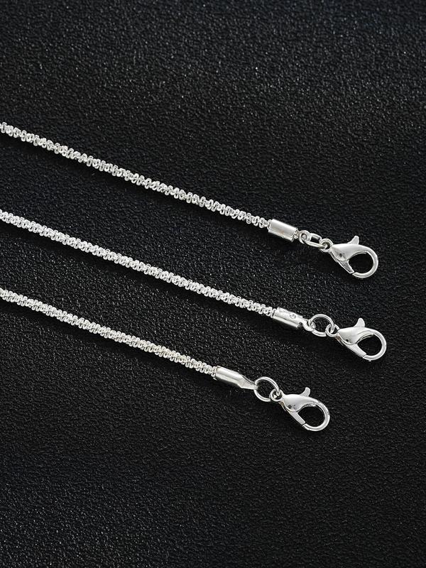 Women's Elegant Minimalist Glittering Anklets, 3 Counts Fashionable Chain Ankles for Women & Girls, Trendy  Exquisite Body Jewelry As Birthday Gift 5