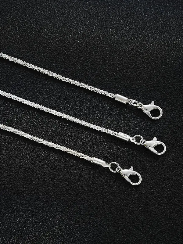 Women's Elegant Minimalist Glittering Anklets, 3 Counts Fashionable Chain Ankles for Women & Girls, Trendy  Exquisite Body Jewelry As Birthday Gift 5