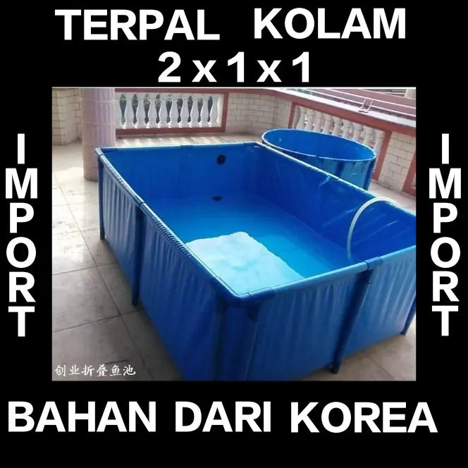 KOLAM TERPAL MURAH UKURAN 2x1x1 GRATIS PEMBUANGAN AIR