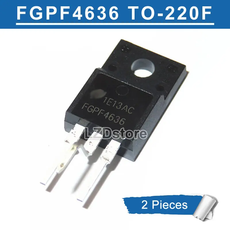 Transistor IGBT, 2 chiếc, FGPF4636 TO-220F, 360V / 60A, hàng mới và nguyên bản, FGPF 4636 TO220F
