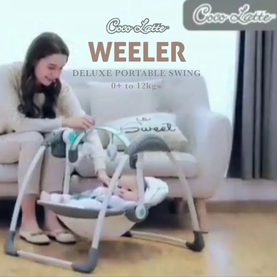 Cocolatte Deluxe Portable Swing / Ayunan bayi otomatis elektrik