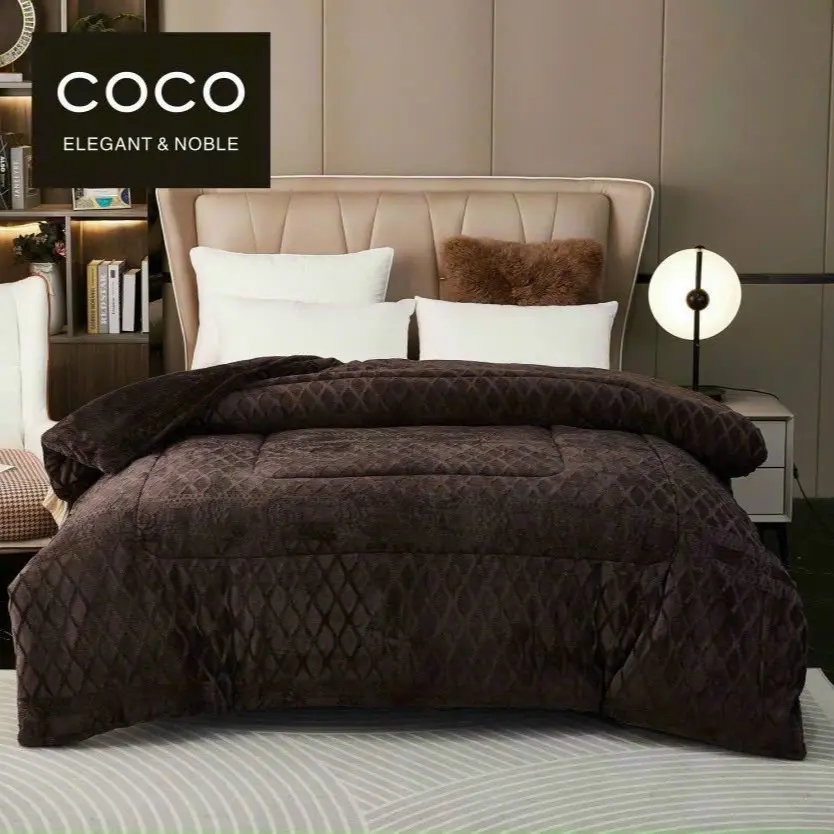 [CHĂN COCO LÔNG CỪU CAO CẤP]- Chất liệu mềm mại, Dầy Dặn, Màu Sắc Hiện Đại, Kích Thước 2mx2m3
