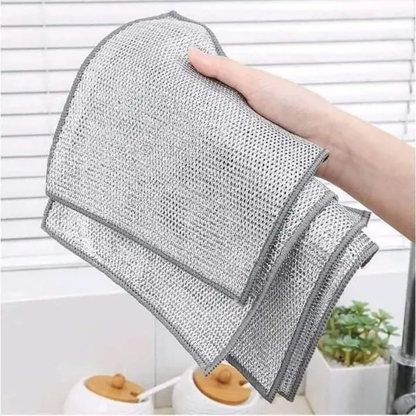 Khăn Lưới Rửa Bát Cọ Rửa Chống Sước Đa Năng Tiện Dụng - Rửa Chén  Làm Sạch
