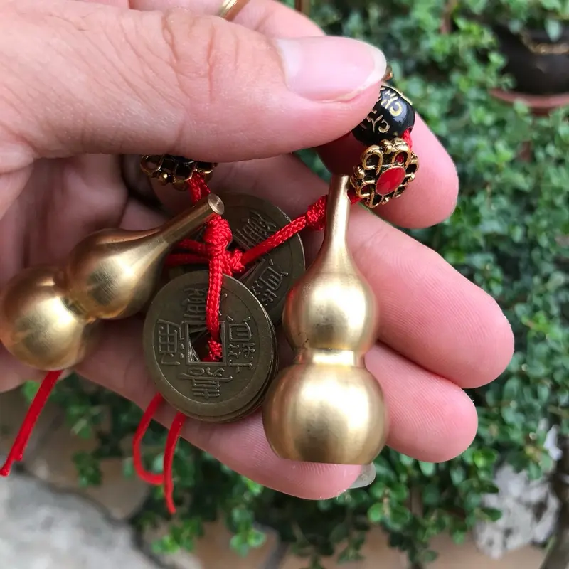 Móc khóa Hồ Lô - chất liệu đồng đúc - cầu bình an Móc Chìa Khoá Móc Khoá 1
