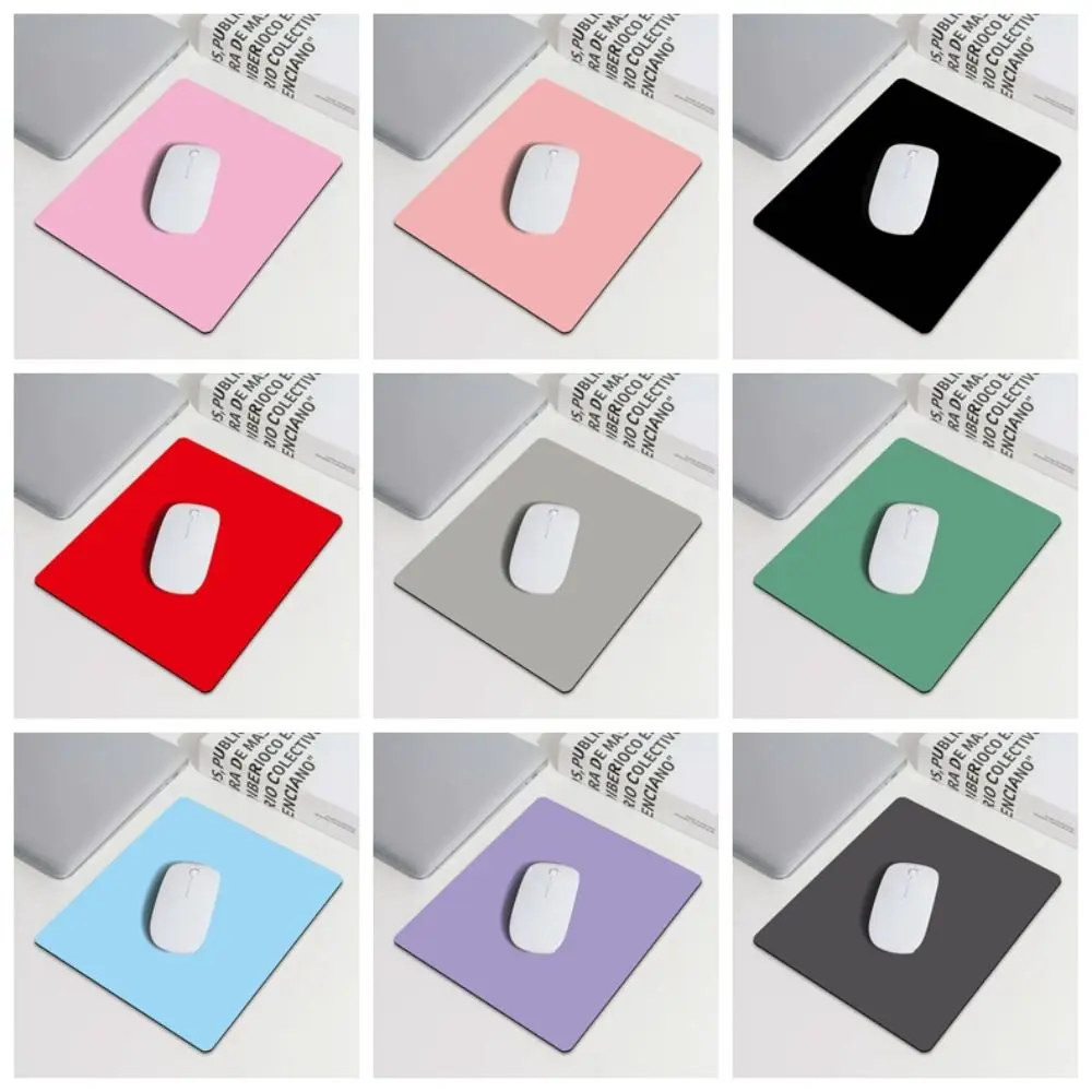 Multifunctional Rubber Mouse Pad Solid Color Ins Computer Keyboard Pad Waterproof Non Slip Rubber Base Mouse Pad Office