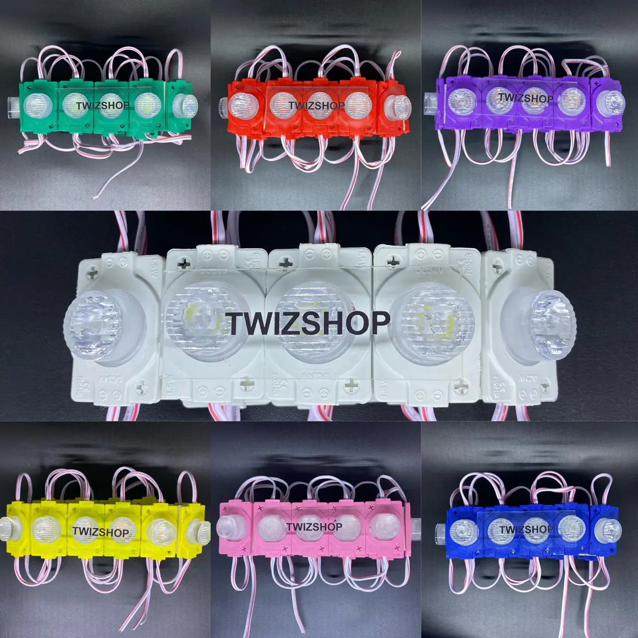 (isi 5 pcs) Lampu LED Modul 1 Mata Besar 1.5 Watt 12 Volt 24 Volt / LED Module 1 Mata Jumbo 1.5W 12V 24V