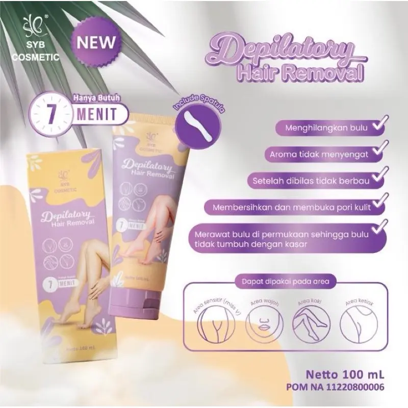 SYB Depilatory Hair Removal Cream Waxing Penghilang Perontok Bulu Ketiak 3