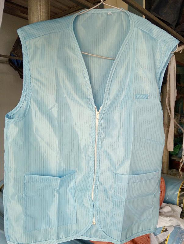 Áo gile chống tĩnh điện dành cho phòng sạch 5