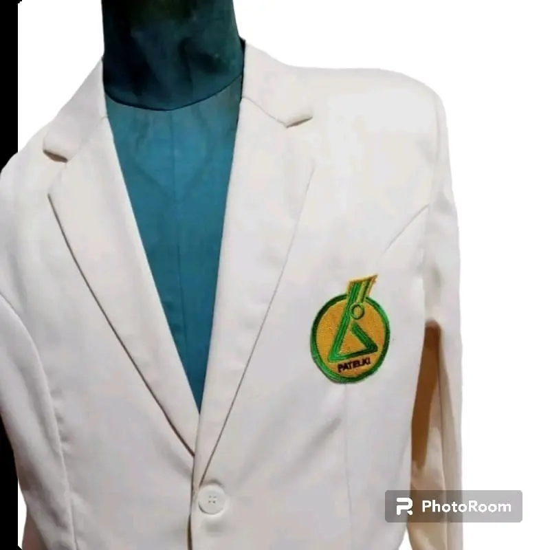 Jas PATELKI.Persatuan Ahli Teknologi Laboratorium Medik Indonesia pria dan(sudah termasuk logo) Bordir Putih 1
