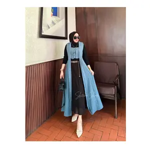 Alitsa Long Outer (Tanpa Dalaman) Fashion Muslim Korean Style