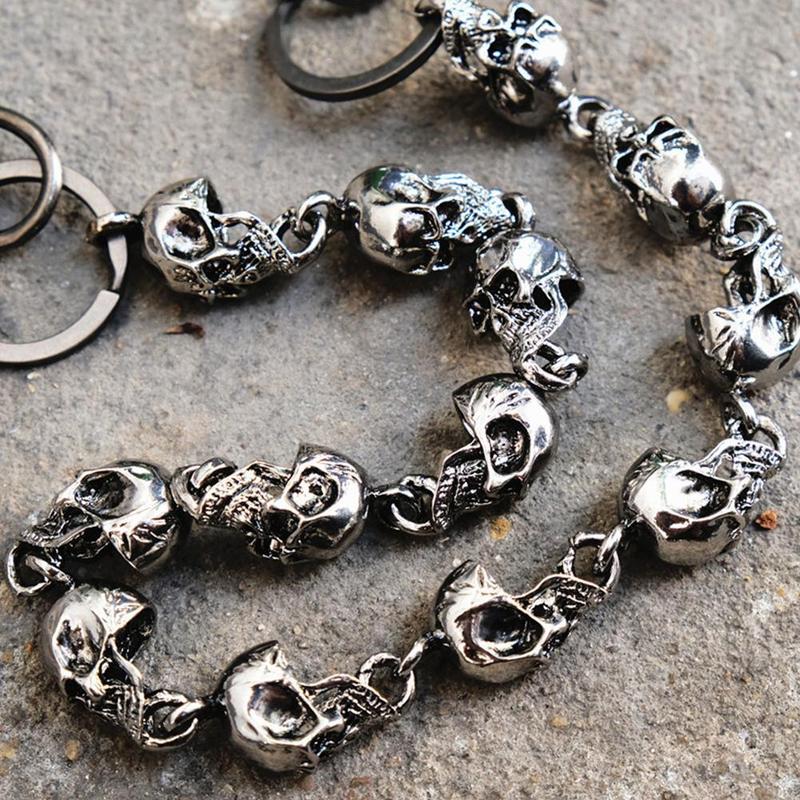 Product Introduction of 59cm Metal Pants Chain Big Ghost Head Dark Hip-hop Personality Trend Waist Chain Versatile For Men And Women 25
